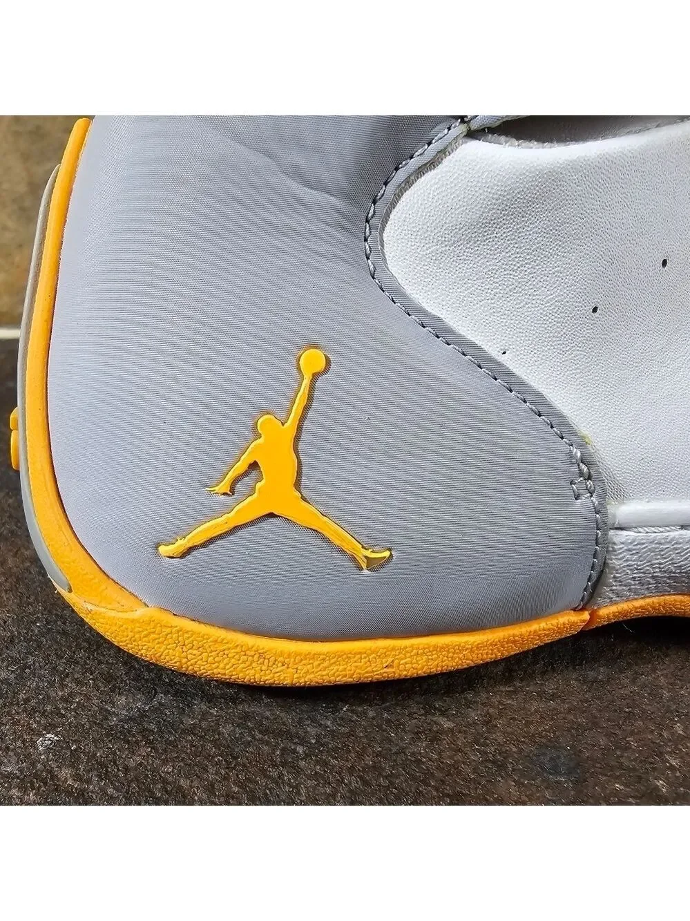 Nike Air Jordan Melo Atomic Wolf Gray Mango Shoes Carmelo 6Y